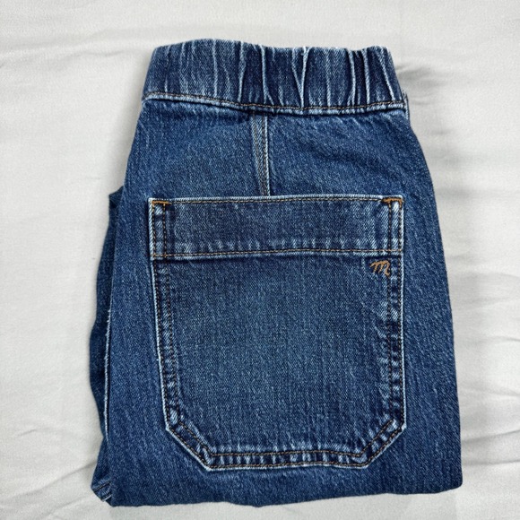 Madewell Denim - Madewell High Rise Elastic Waist Straight Leg Pull On Jeans Women's Med Size 23‎